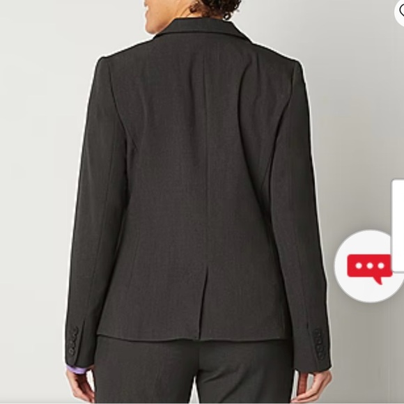 NWT Liz Claiborne Regular Fit Charcoal Grey Blazer, Size 6 - Picture 3 of 15